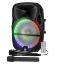 Picture of Enceinte sono mobile My Deejay MDJ15 Ring à LEDs RVB 700W 15" USB, Bluetooth, TWS, Micros VHF et filaire, Télécommande
