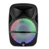 Image de Enceinte sono mobile My Deejay MDJ15 Ring à LEDs RVB 700W 15" USB, Bluetooth, TWS, Micros VHF et filaire, Télécommande