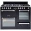 Piano de Cuisson LEISURE Cookmaster CK110F324K – 110 cm, 5 Feux Gaz + Plancha, 3 Cavités, Noir