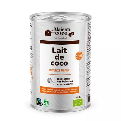 Lait de coco bio 15% mg - boîte 400 ml