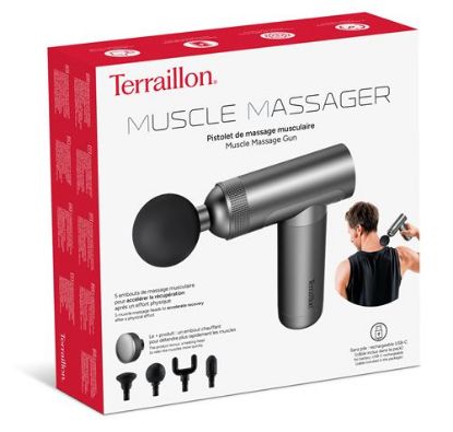 Pistolet de massage Terraillon 15308 Gris