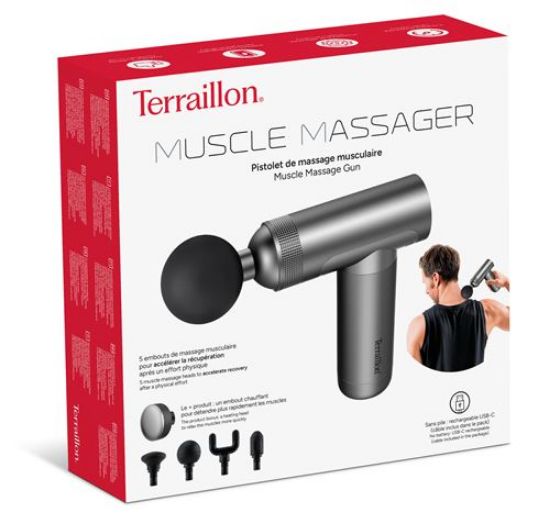 Pistolet de massage Terraillon 15308 Gris