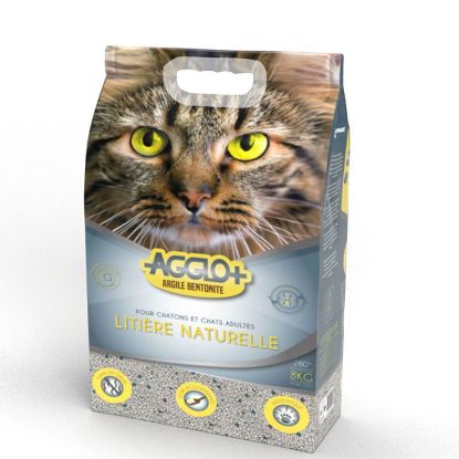  Litière Chat AGGLO+ Bentonite - super agglomérante - sac 4 Kg