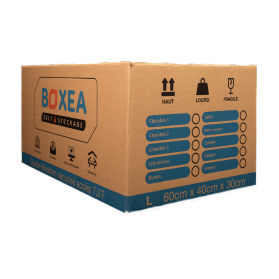 Pack 10 cartons L pour déménagement ou rangement