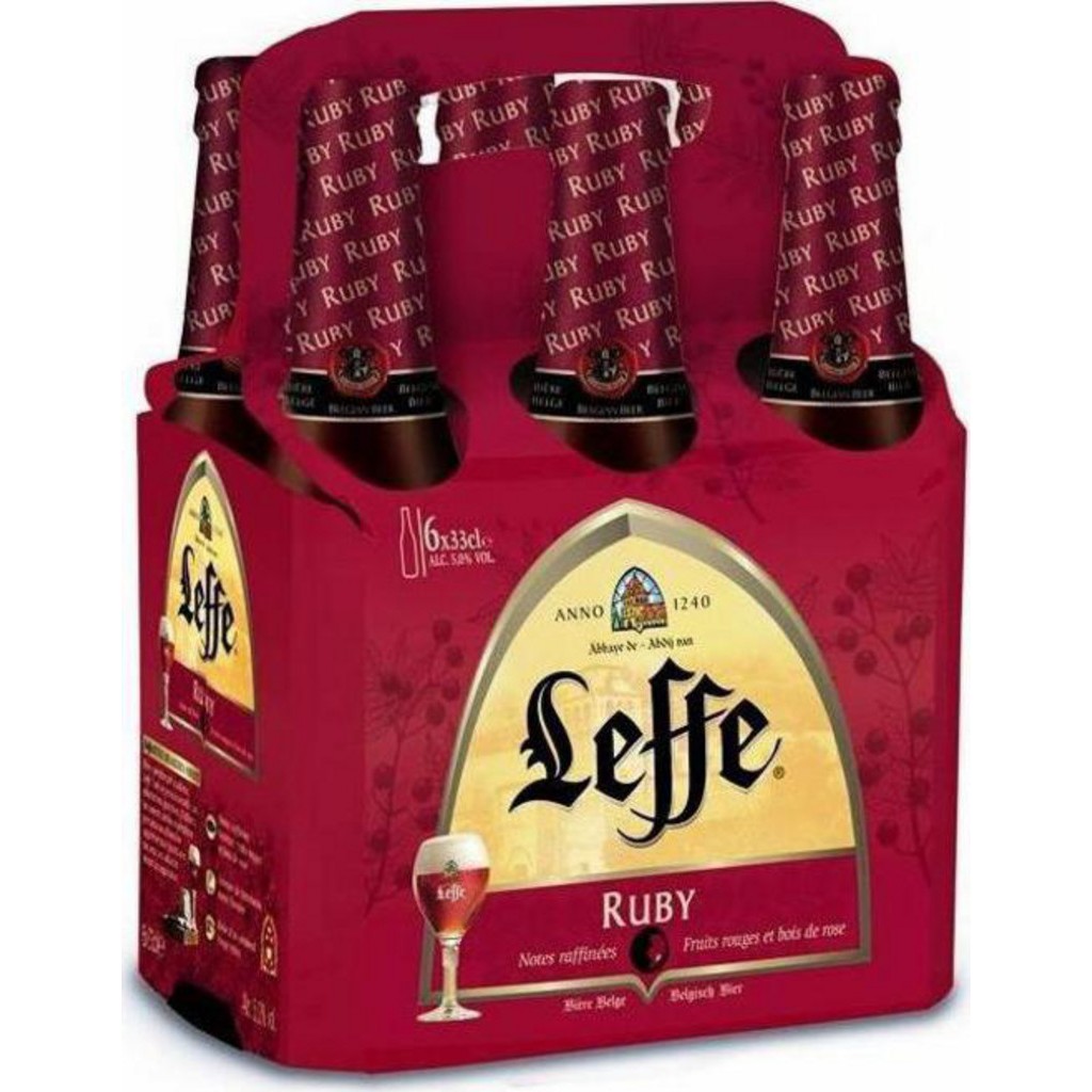 Bière LEFFE VP Pack 6 x33cl RUBY | ChezVous.re - Faites vos courses en ...