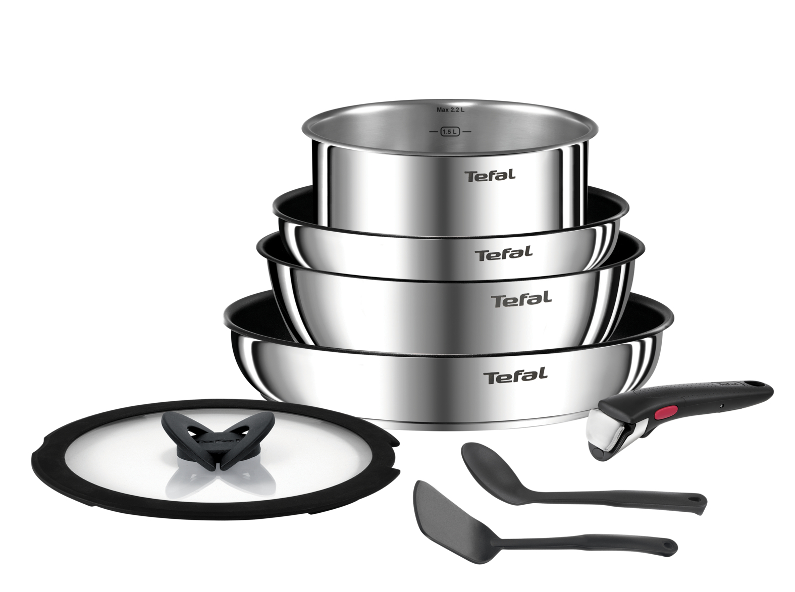 Batterie de cuisine 8 pièces Tefal Ingenio Emotion inox