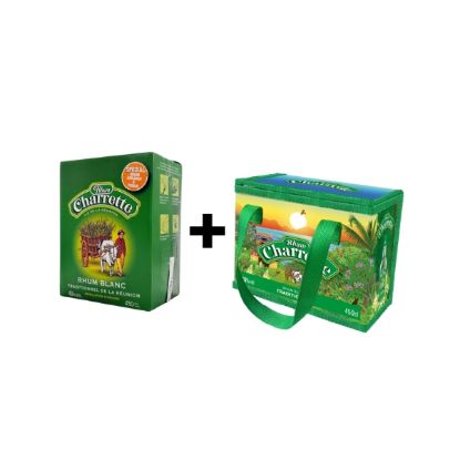 Rhum Charrette traditionnel BIB 4,5L 49° + Glacière Rhum Charrette offerte
