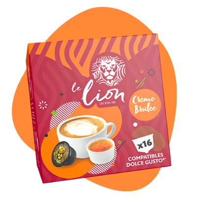 Café Le Lion Dolce Gusto - crème brûlée - 16 dosettes