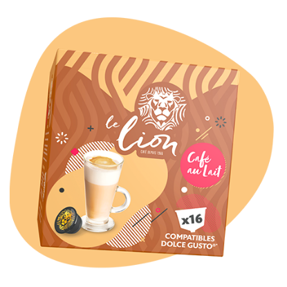 Café Le Lion Dolce Gusto - café au lait - 16 dosettes