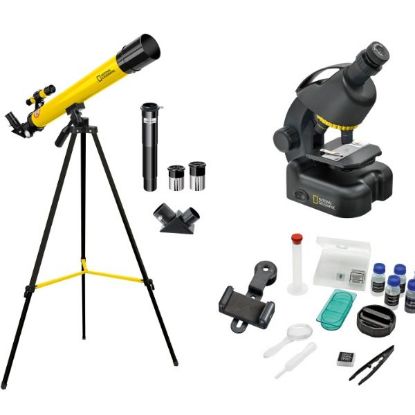 Image de Kit Télescope + Microscope NATIONAL GEOGRAPHIC pour Débutants