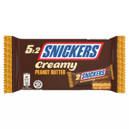 Snickers Creamy – Beurre de cacahuète & caramel – Pack 5 x 36,5 g