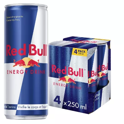 Red Bull – Boisson énergisante – Pack 4 × 250 ml