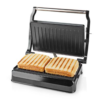 Nedis – Contact Grill 700 W – Plaque 23 × 14,5 cm – Aluminium/Plastique