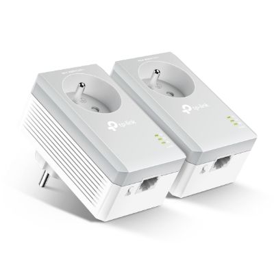 TP-Link – TL-PA4015P Kit – 2 adaptateurs Powerline AV600 avec prise intégrée