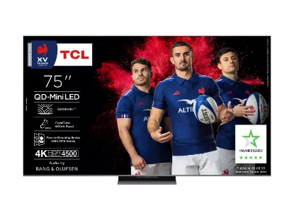 Smart TV TCL 75C89K PREMIUM – TV 75″ 4K QD-Mini LED – 144 Hz – Google TV – Son Bang & Olufsen 90 W
