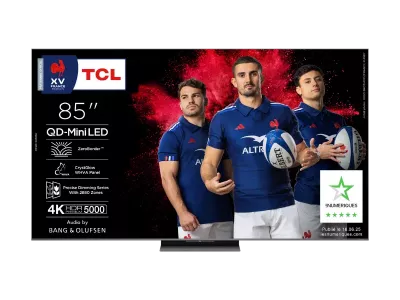 Smart TV TCL 85C89K – TV 85″ 4K QD-Mini LED – 144 Hz – Google TV – Son Bang & Olufsen 90 W