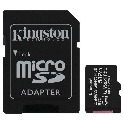 Connexion Connex microSD 512 Go – U3 / Class 10 – Vitesse R130 / W120