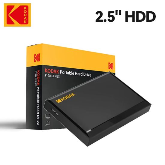 Kodak P190 – Disque dur externe portable 2,5″ – 2 To – USB 3.0 / USB 3.2 Gen1