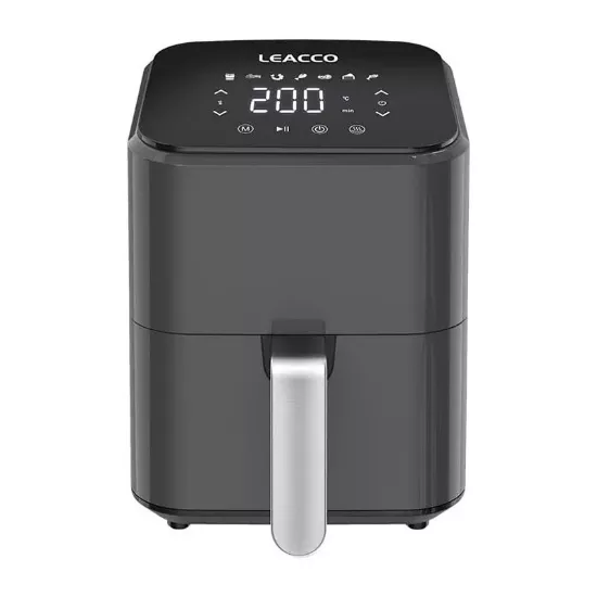 Friteuse sans huile 3,5 L – 1200 W – 7 programmes – Noir/Gris - 7Line Leacco AF010