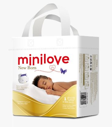 Couches Taille 1 - MINILOVE Newborn T1 - 20 couches
