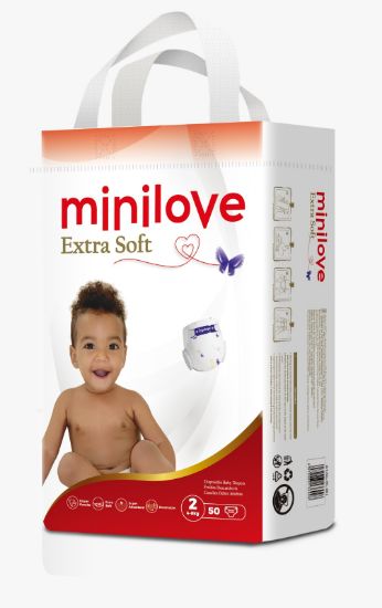 Couches Taille 2 - MINILOVE Extra Soft T2 - 50 couches