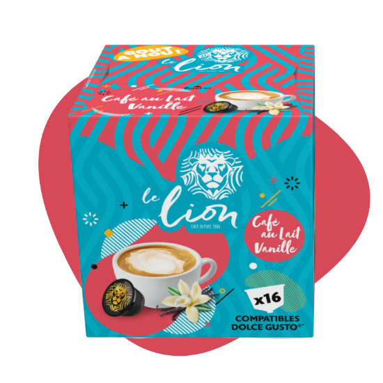 Café Le Lion Dolce Gusto Café au lait vanille (16 dosettes)