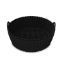 Moules silicone ronds ×2 – KitchenCook SILIRound2 – Noir – Réutilisables pour Air Fryer