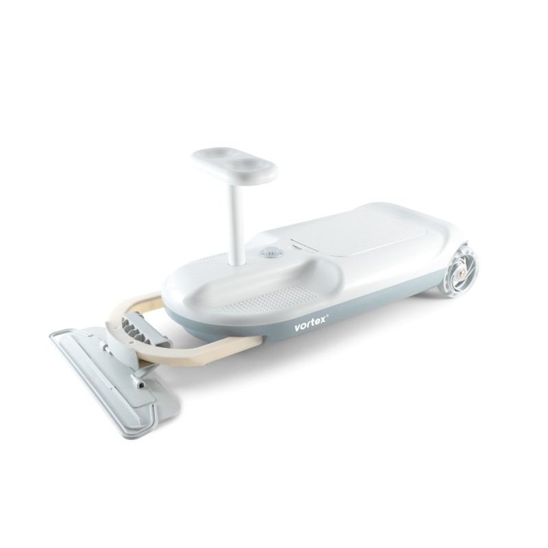 Kart De Nettoyage Électrique Pour Enfants – Mini-Balai à Monter Soi-Même, Range-Sable Intégré, Vitesse Variable (Gris)