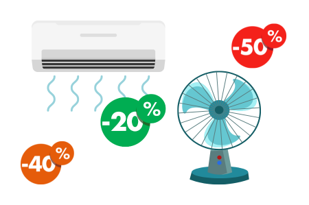 Image pour la catégorie Promotions climatiseurs et ventilateurs