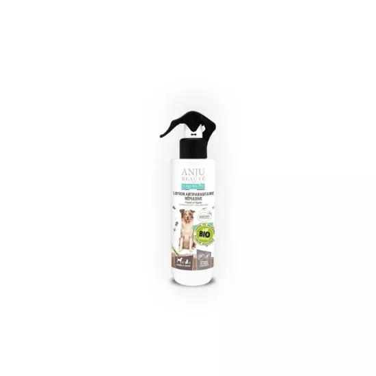 Lotion antiparasitaire répulsive pour chien 250 mL – marque ANJU Beauté