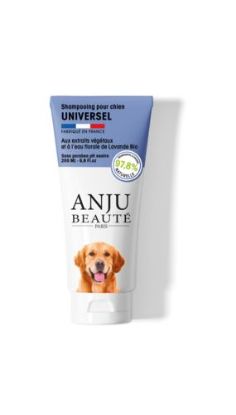 Shampooing universel pour chien – Marque Anju Beauté – Flacon 250 mL