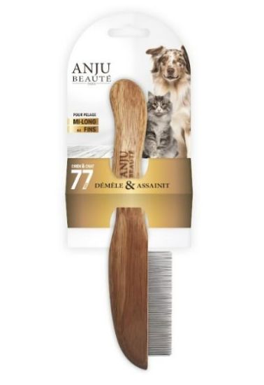 Peigne 77 dents – ANJU Beauté – Accessoire toilettage chien & chat