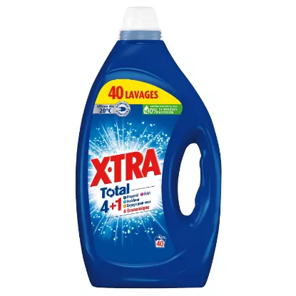 Lessive liquide X-TRA TOTAL 4-en-1 Fraîcheur Alpine – Format famille