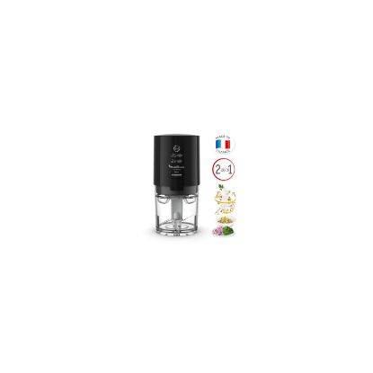 Mini-hachoir Moulinex Valentin DJ1208 – 220 W – Capacité 100 ml – Noir