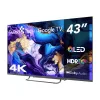 Smart Tech 43QG06V2 – TV QLED 43" (109 cm) 4K Ultra HD, Google TV, Wi-Fi & Bluetooth