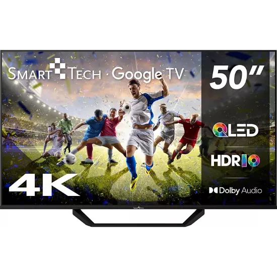 Smart Tech 50QG06K2 – TV QLED 50" (127 cm) 4K Ultra HD, Google TV, 4× HDMI, HDR10