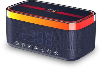 Radio-réveil Bluetooth Oracle Red Bull Racing avec charge sans fil & lumières LED – 30W