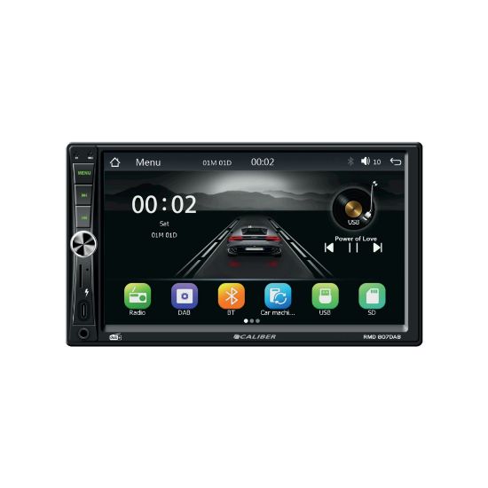 Autoradio multimédia 2 DIN Caliber RMD807DAB – DAB+, Bluetooth, écran tactile 7”