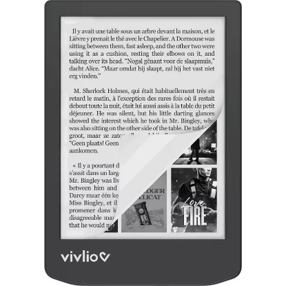 Liseuse Vivlio Light Zen noire – écran 6” rétroéclairé, 8 Go, Wi-Fi