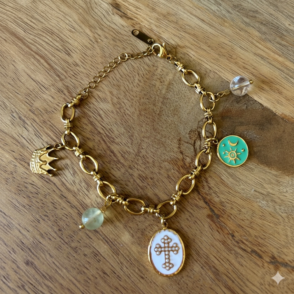 Bracelet acier inoxydable “Foi & Lumière”