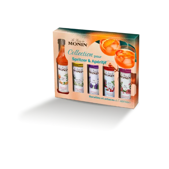 Coffret Sirops Monin "Spritz & Apéritif" - 5x5cl - Pour Cocktails & Mocktails