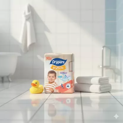 Drypers DryPantz Couches Pants – Taille L – Pack de 15 pcs - 8 Packs/CTN