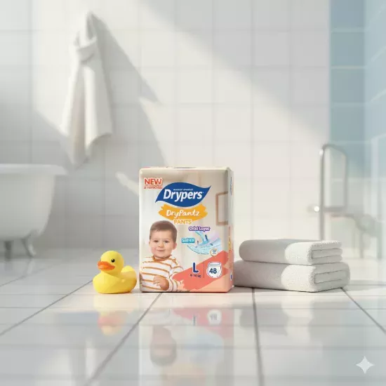 Drypers DryPantz Couches Pants – Taille L – Pack de 15 pcs - 8 Packs/CTN