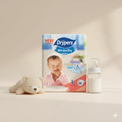  Couche Drypers Wee Wee Dry - Taille L