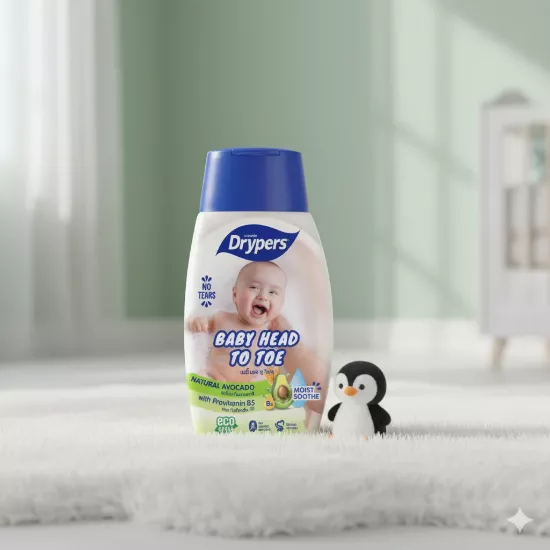 Soin Lavant Bébé Head to Toe - Avocat Naturel - Cheveux et Corps - 220ML