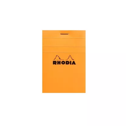 Bloc Rhodia N°11 Orange - 7,4x10,5 cm | Petits Carreaux 5x5