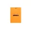 Bloc Rhodia N°11 Orange - 7,4x10,5 cm | Petits Carreaux 5x5
