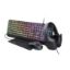 Pack Gaming 4-en-1 Trust GXT 792 Quadrox - Clavier, Souris, Casque et Tapis