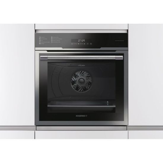  Four Encastrable Rosières 70L Pyrolyse - Connecté Wi-Fi - Noir & Inox - RFZ7972IN-EWF/E 