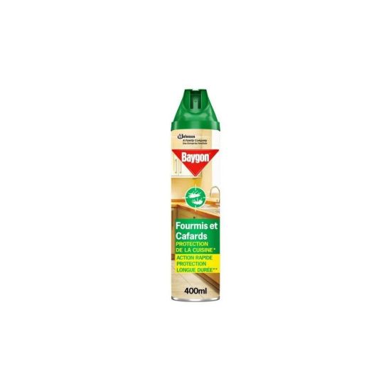 Spray Anti-Rampants Fourmis Et Cafards Protection De La Cuisine Action Rapide Protection Longue Durée Baygon, 400mL
